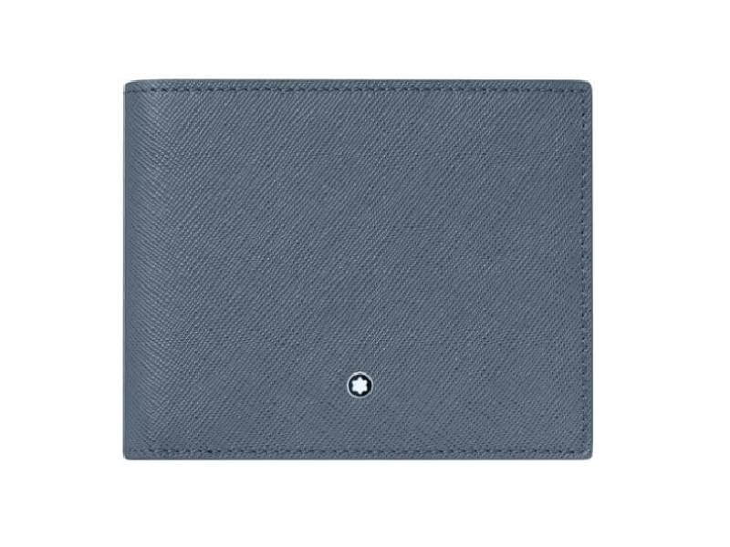 PORTAFOGLIO 6 SCOMPARTI DENIM BLU SARTORIAL MONTBLANC 124185